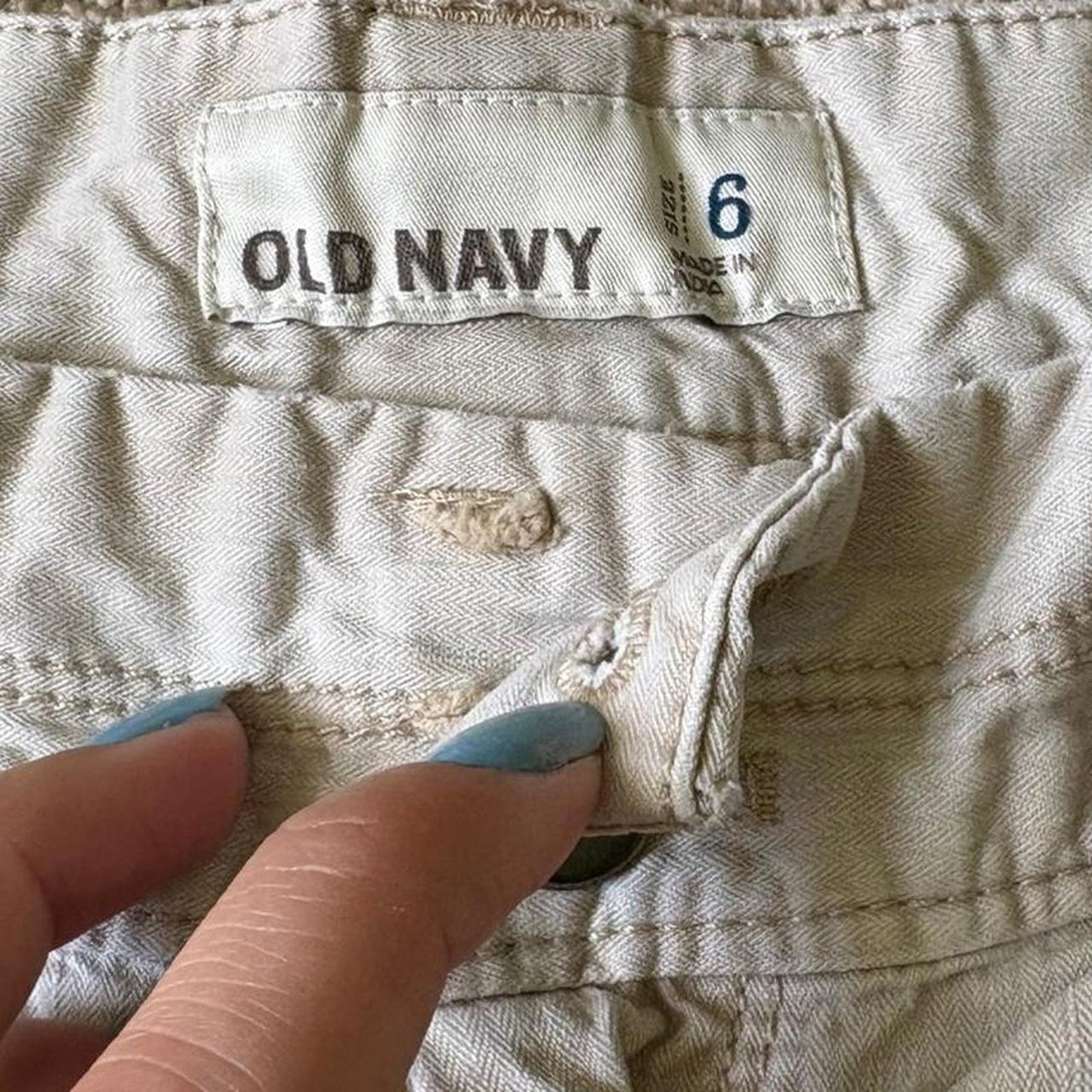 Beige Mini Shorts