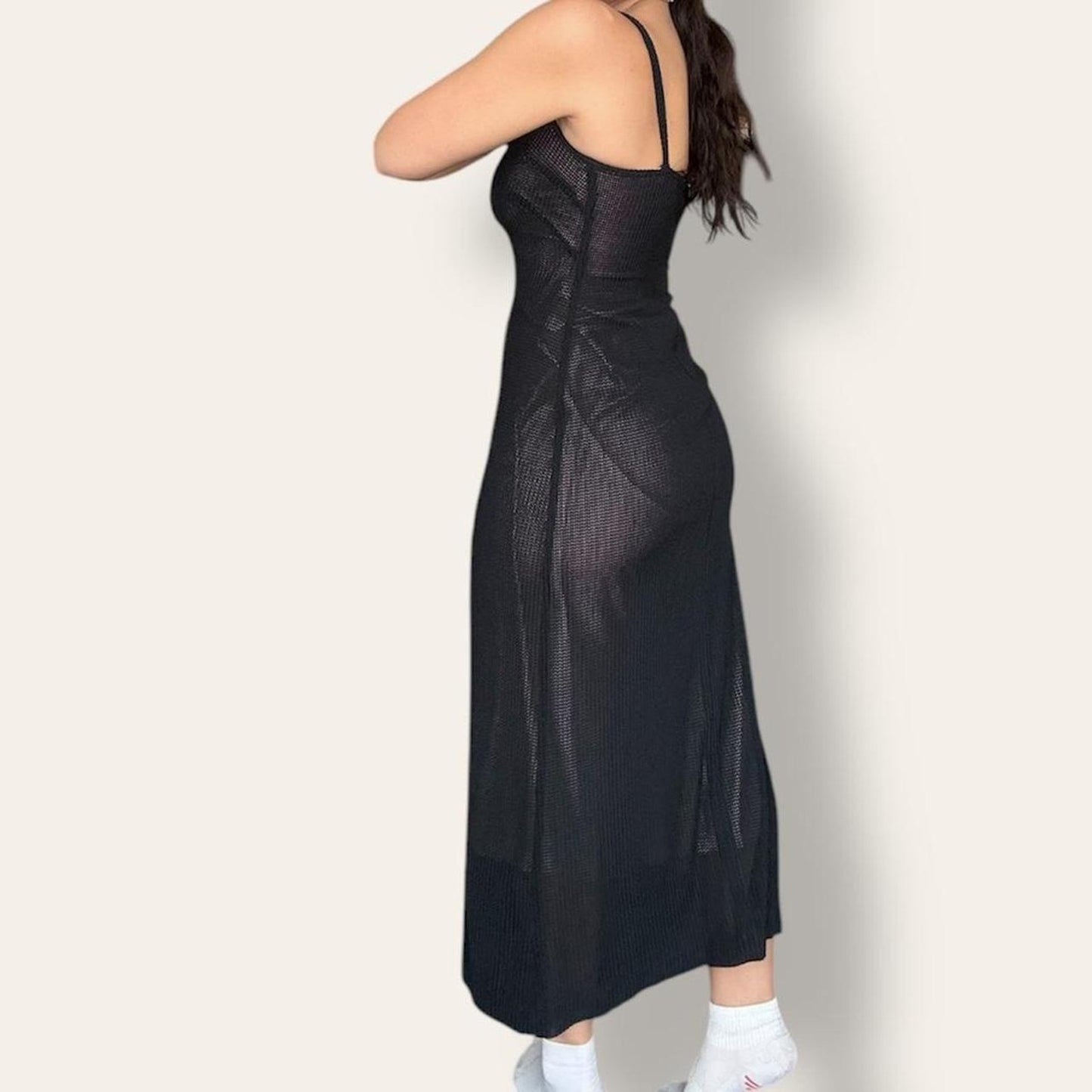 Black Mesh Dress