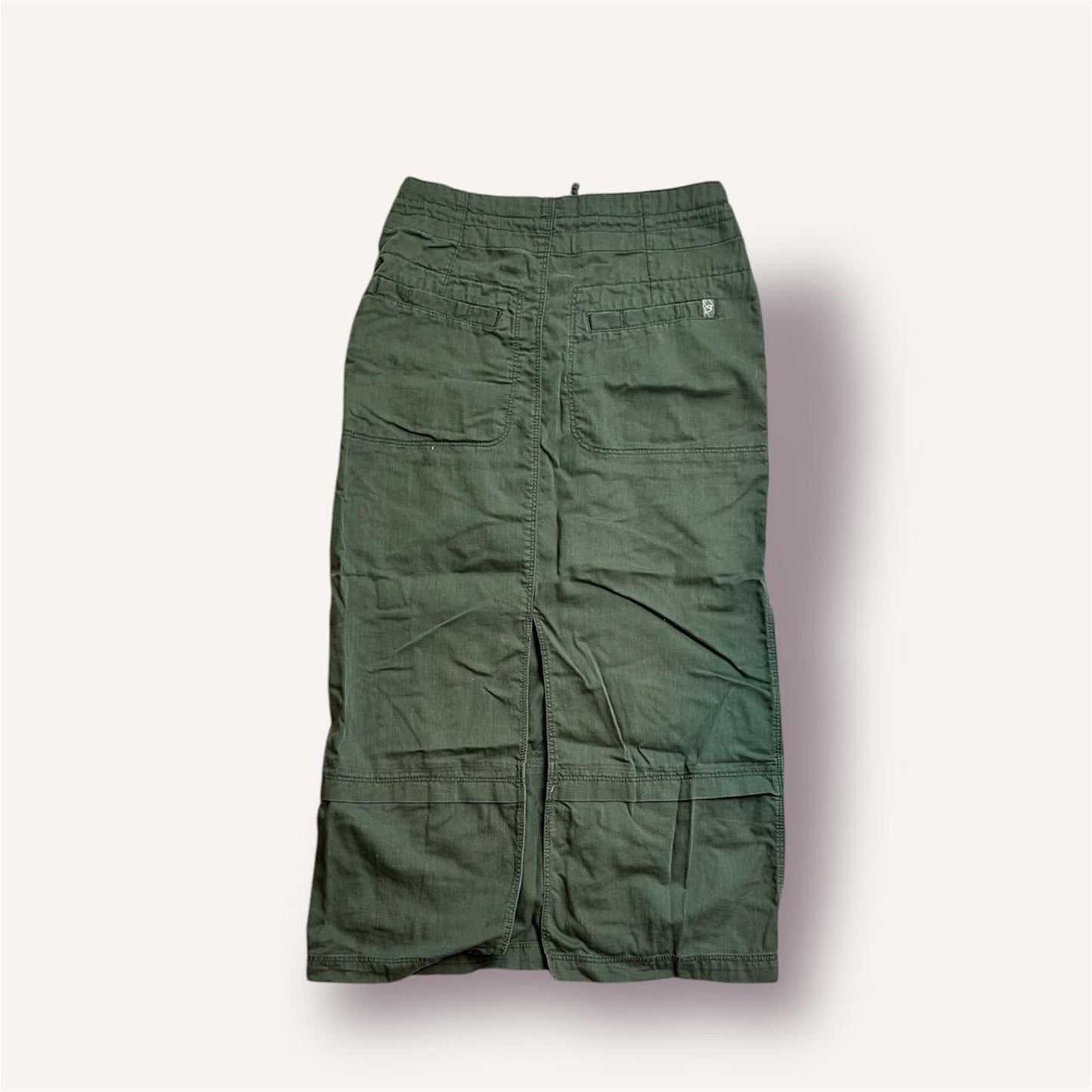 Green Cargo Skirt