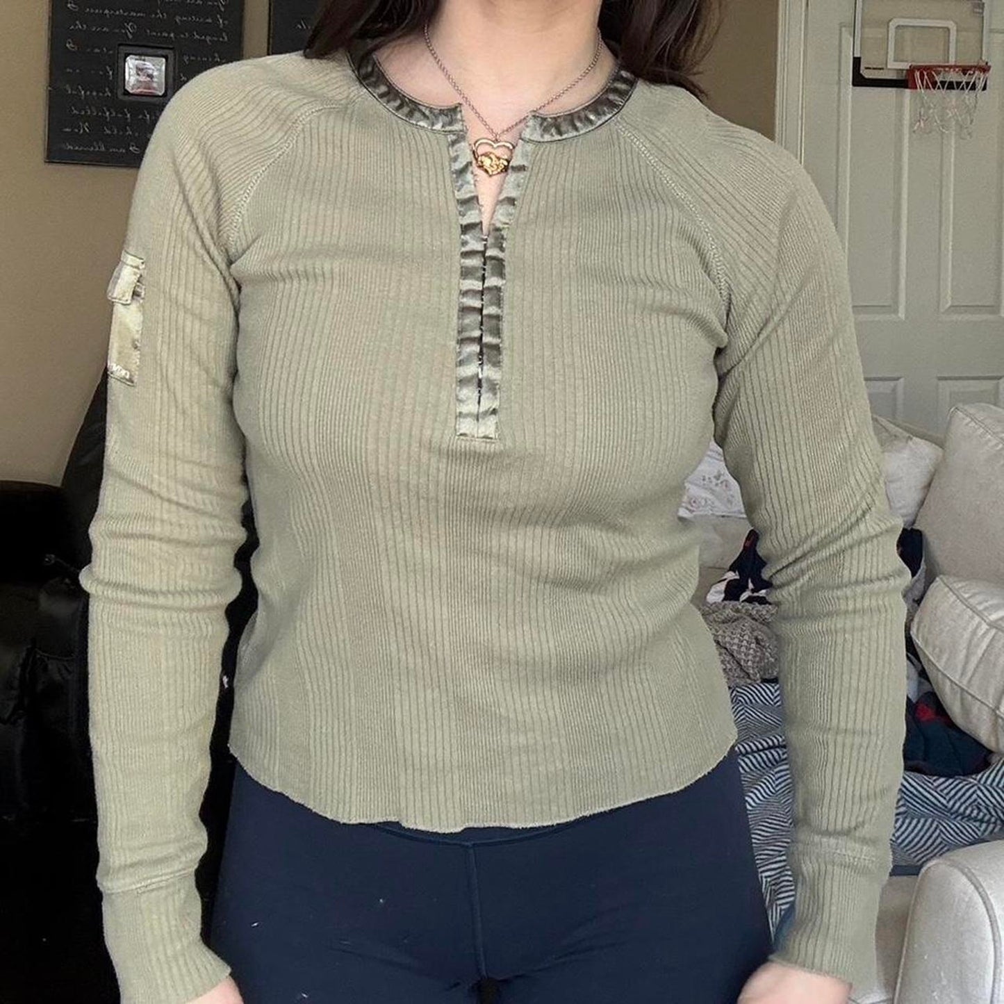 DKNY Henley Top