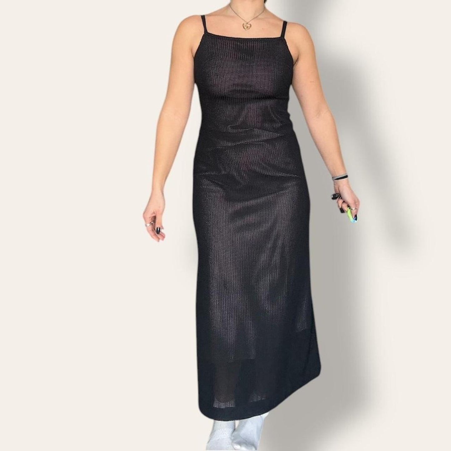 Black Mesh Dress
