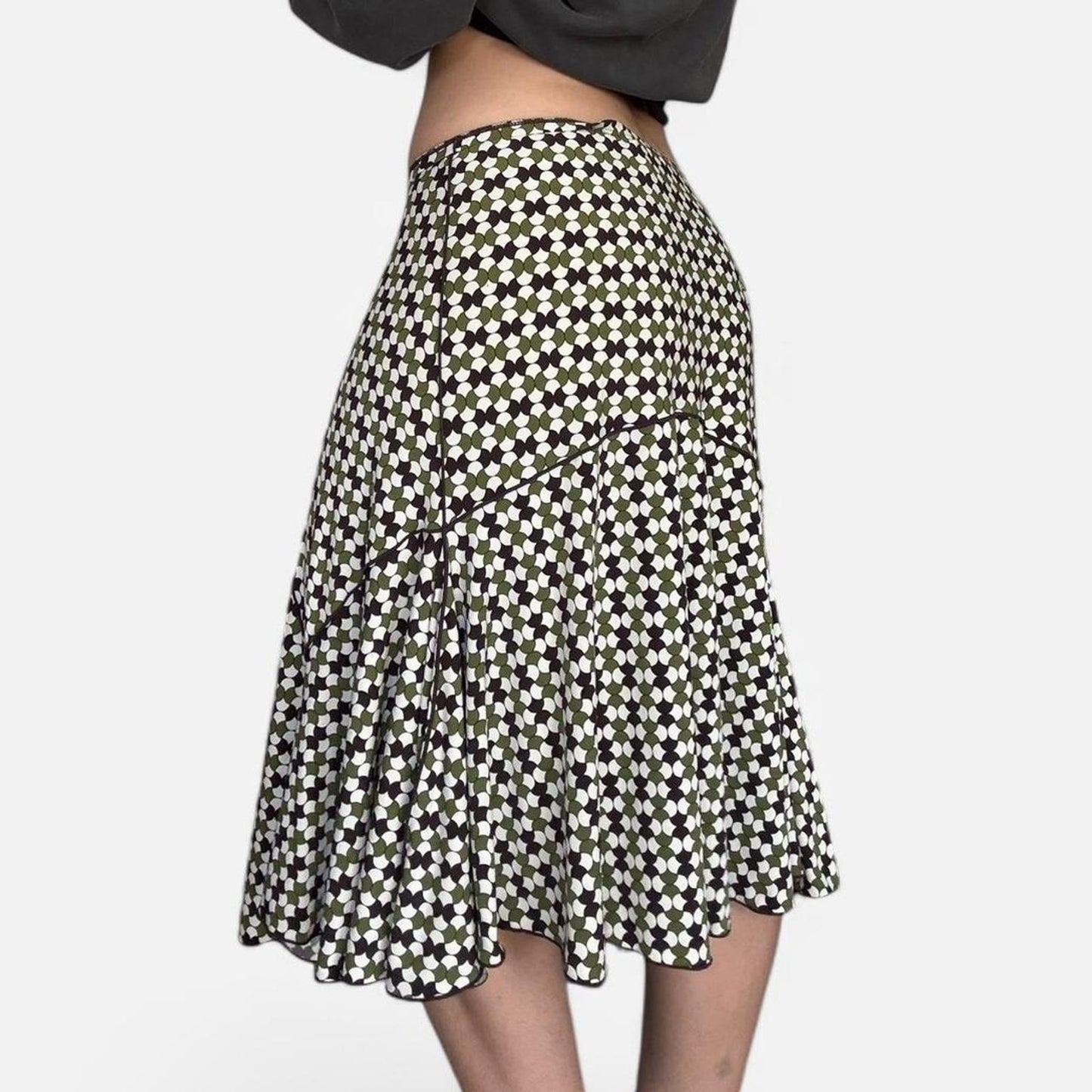 Mod Print Skirt