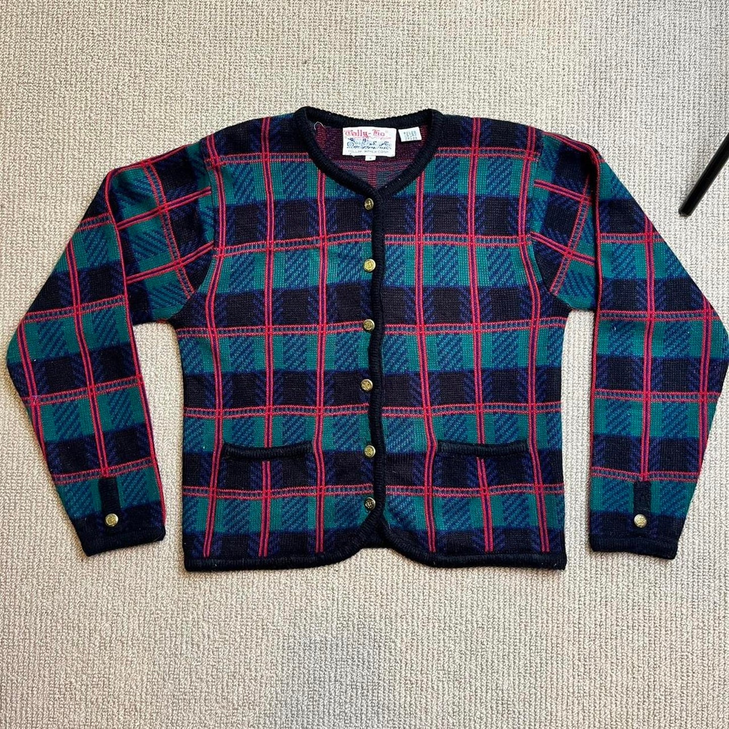 Plaid Cardigan