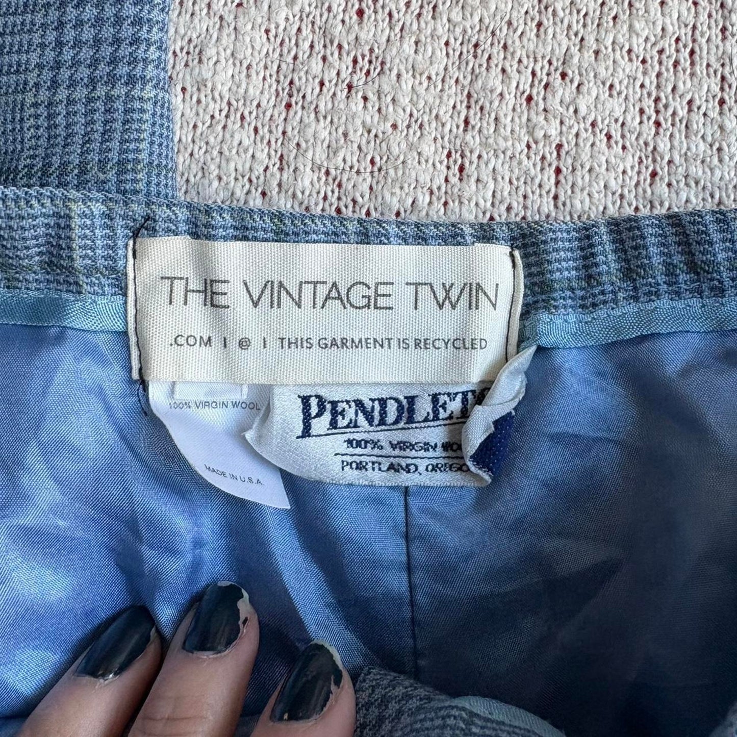 Blue Plaid Pants