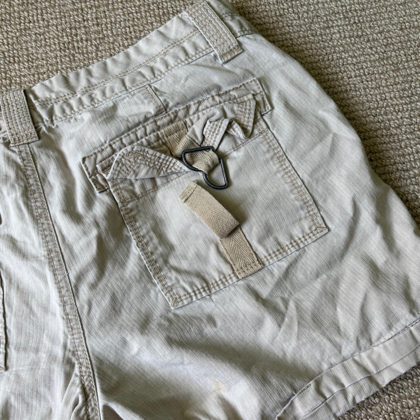 Beige Mini Shorts