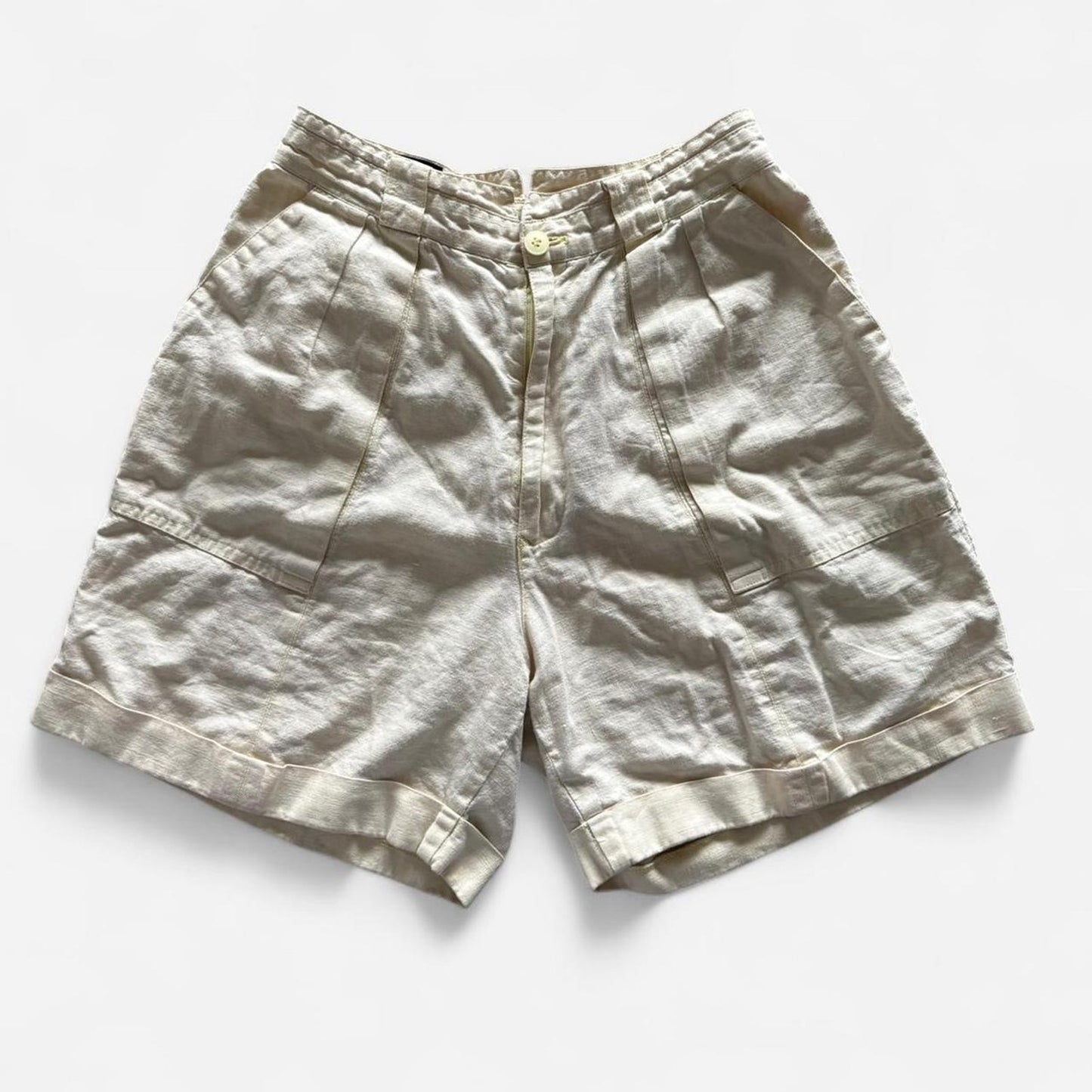 Yellow High Waisted Shorts