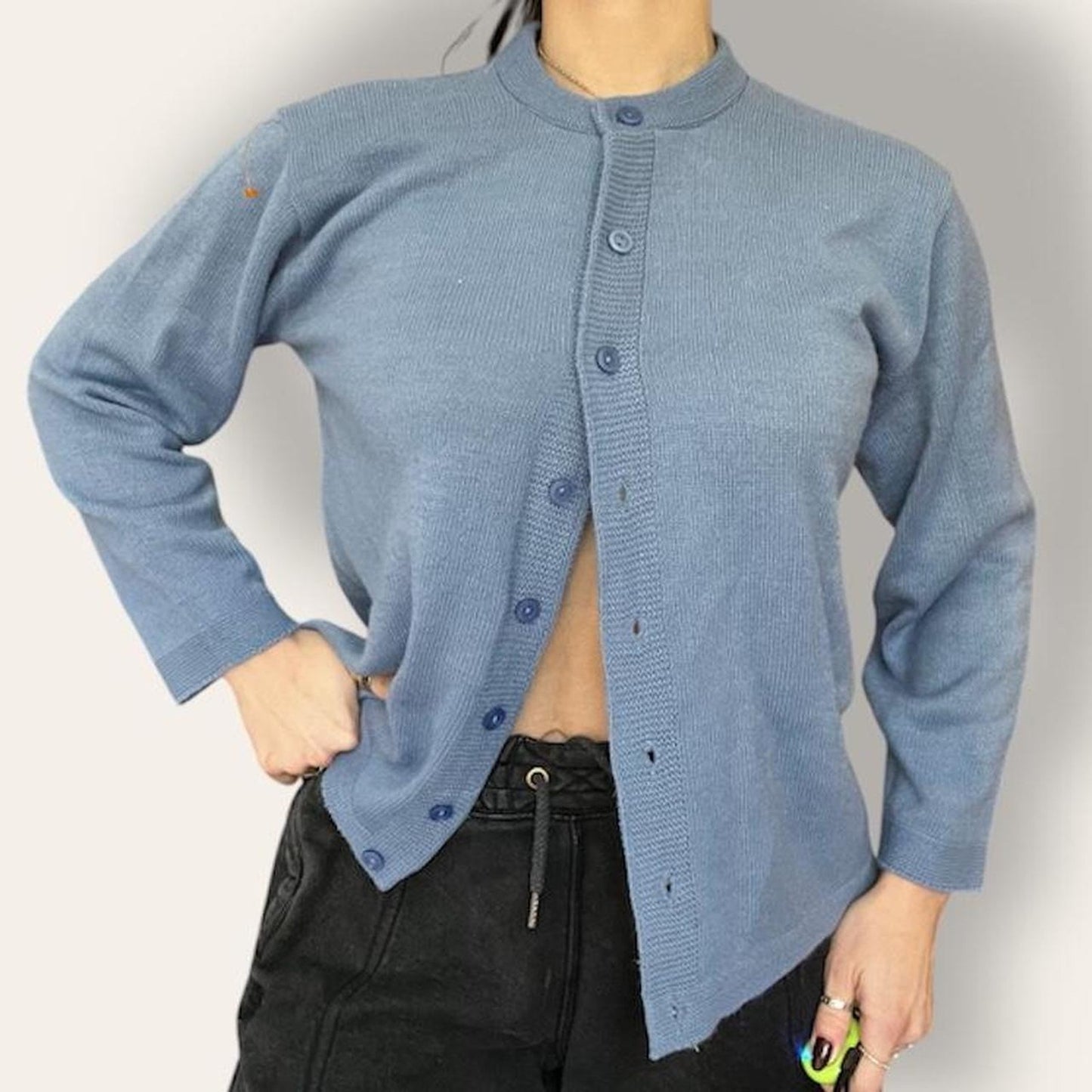 Blue Cardigan