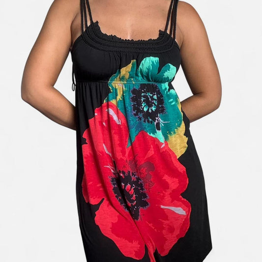 Graphic Floral Mini Dress
