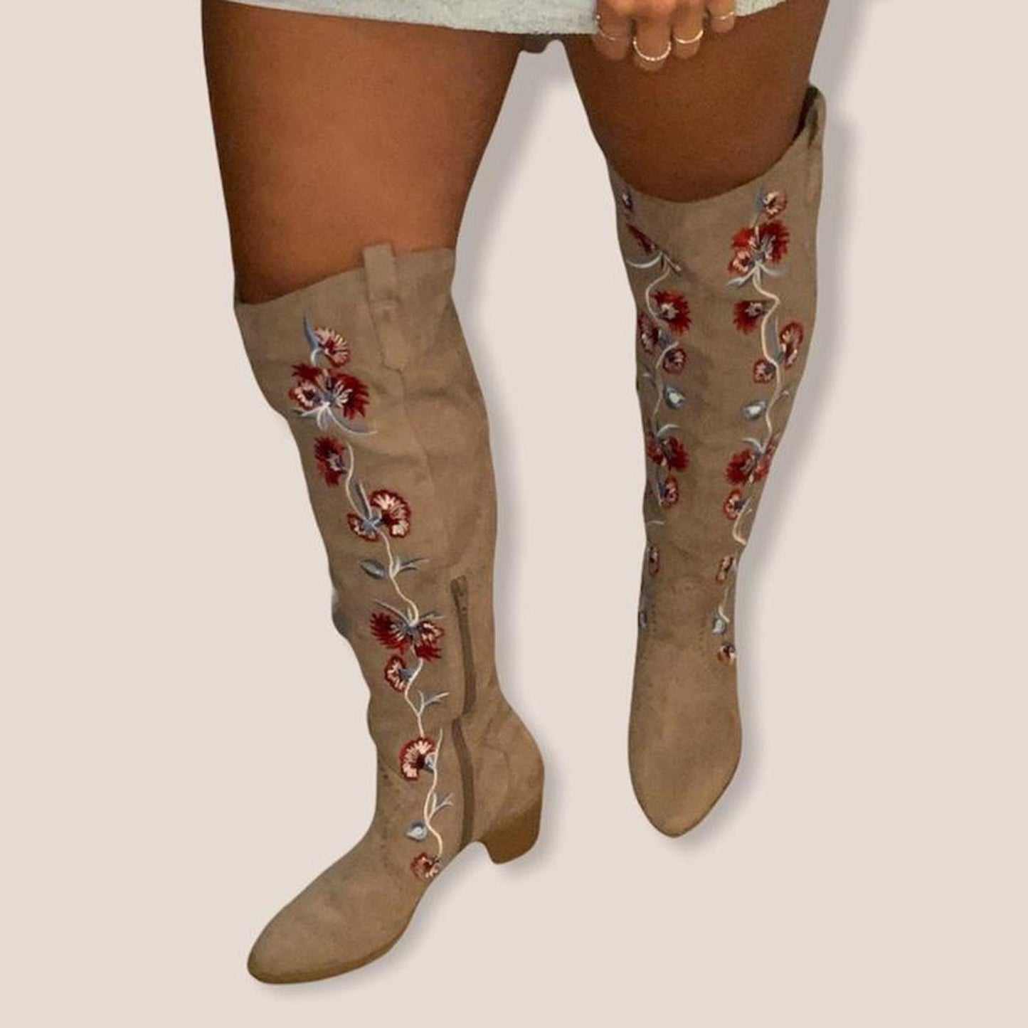 Over the knee boho boots