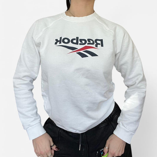 Reebok White Crewneck Sweatshirt