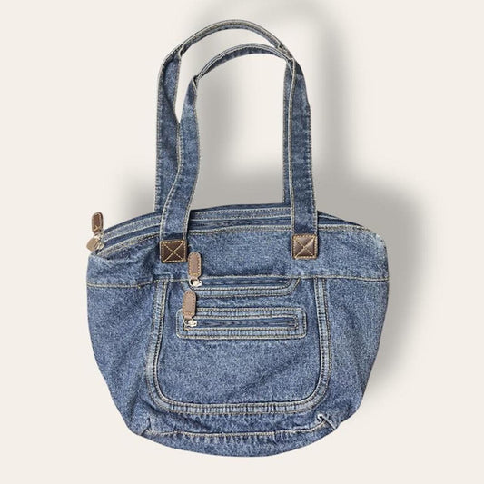 Denim Cargo Tote