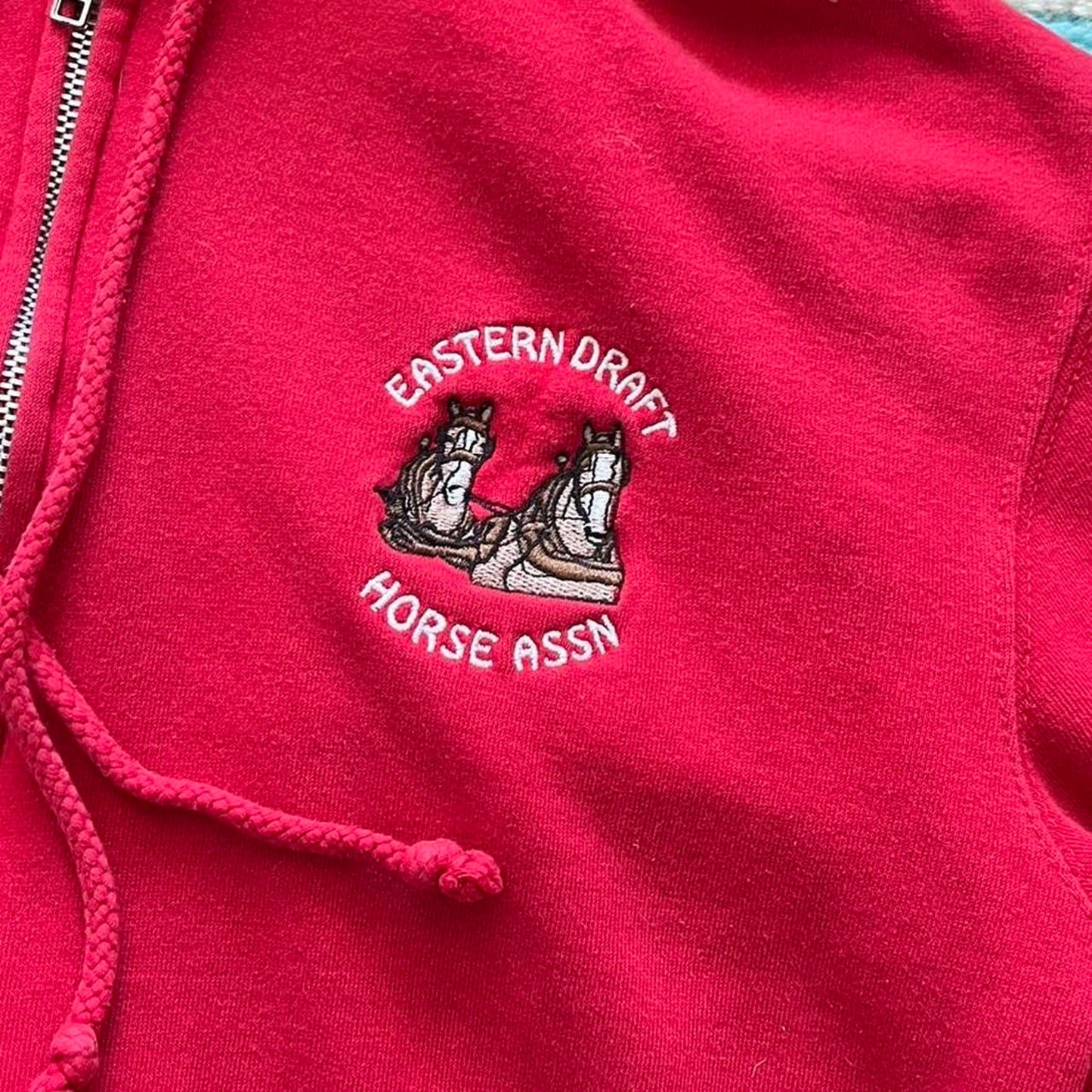 Red Horse Zip Up Hoodie