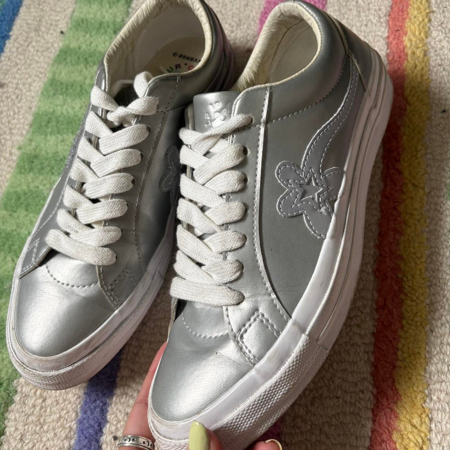 Silver Converse x Golf Le Fleur