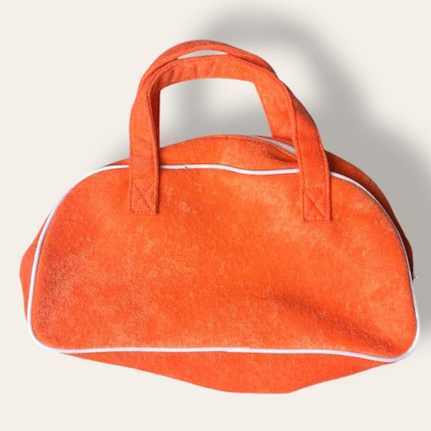 Orange Terry Cloth Bag