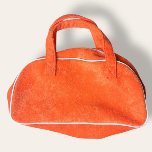 Orange Terry Cloth Bag