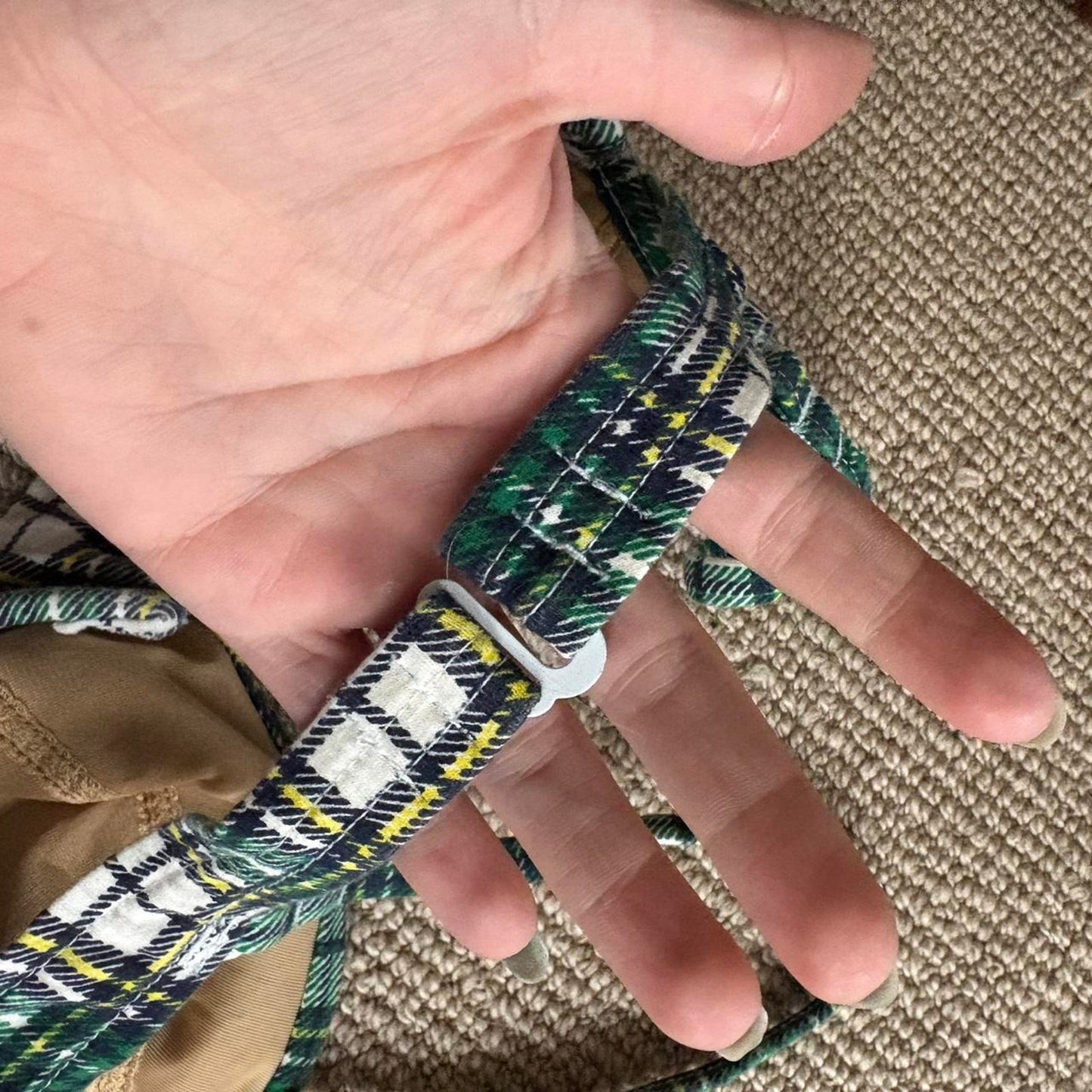 Plaid Swim Top