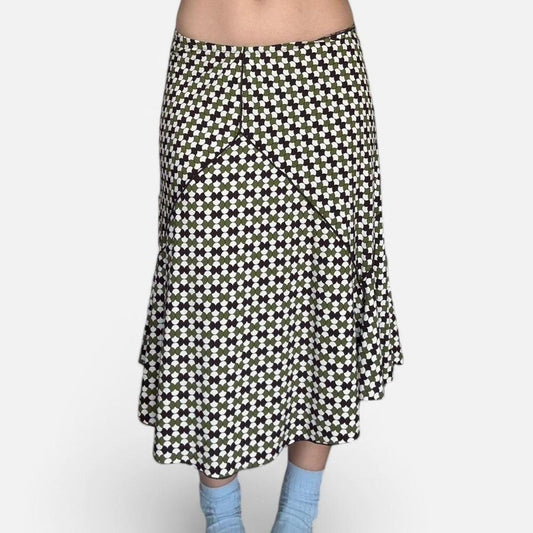 Mod Print Skirt
