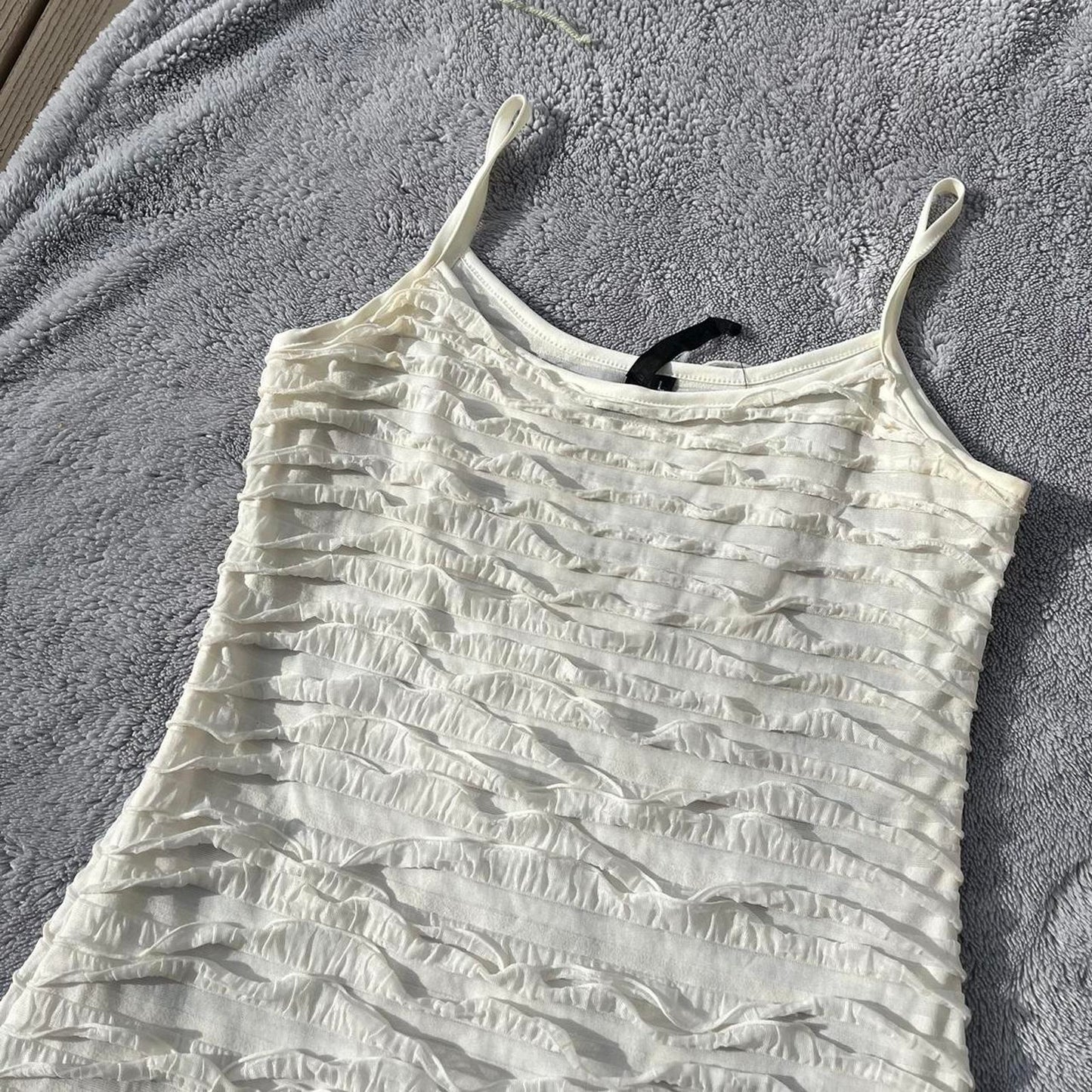 White Ruffle Dress