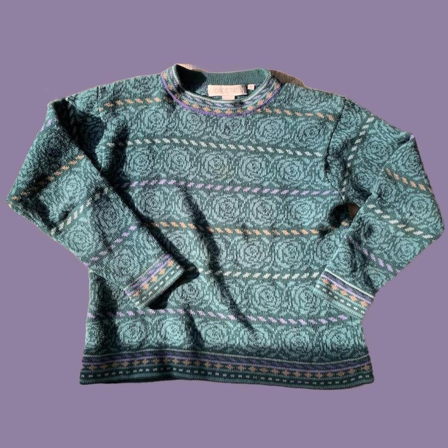 Rose Patterned Sweater