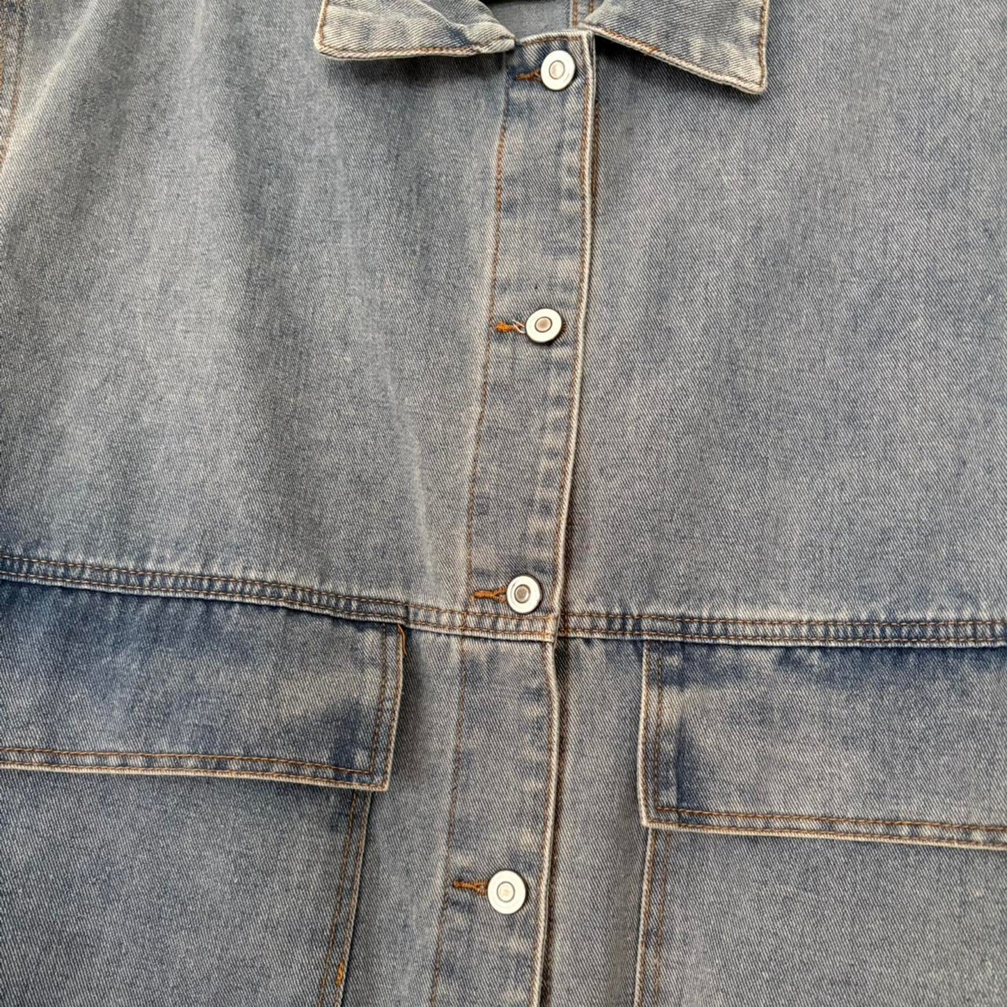 Oversized Denim Vest