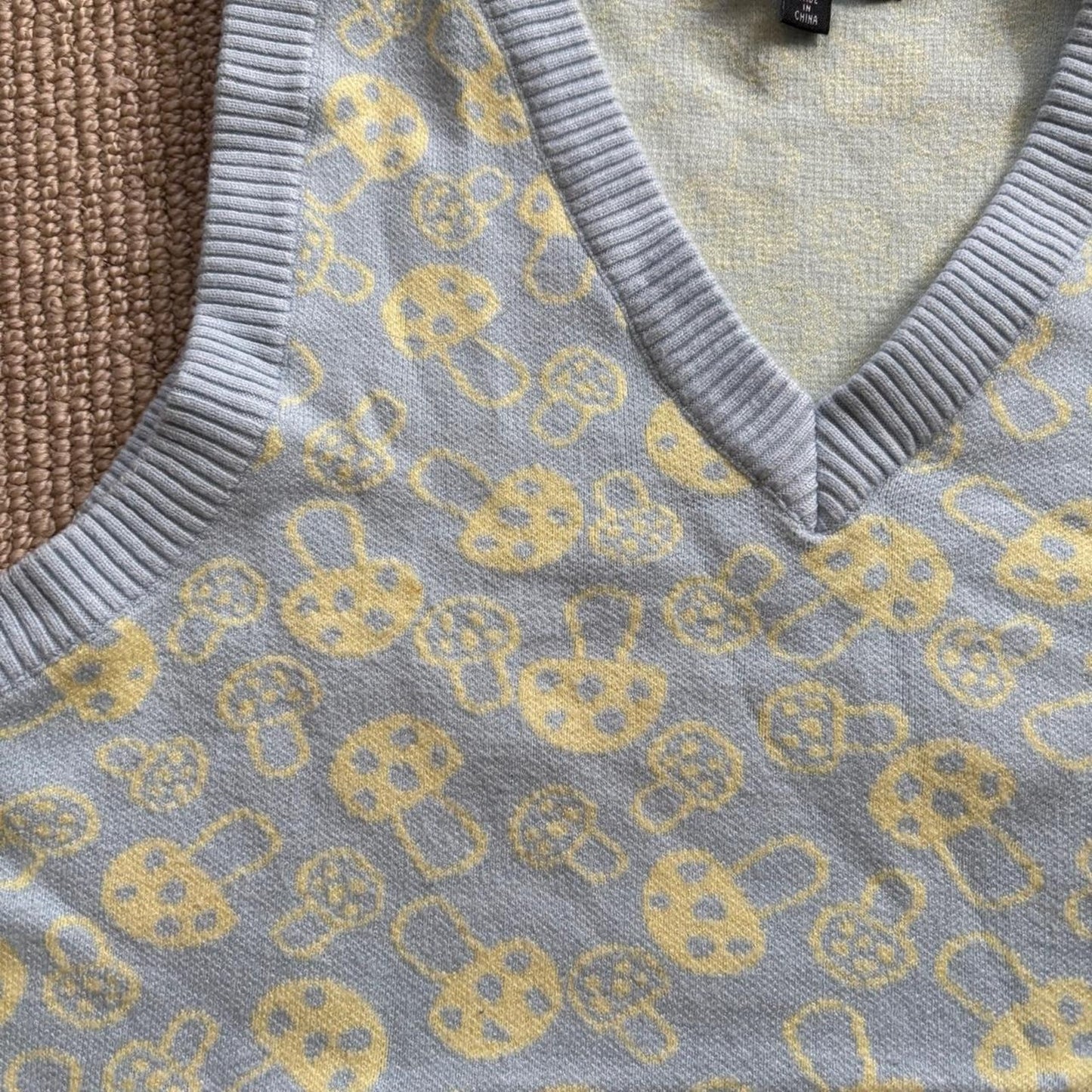 Mushroom Sweater Vest