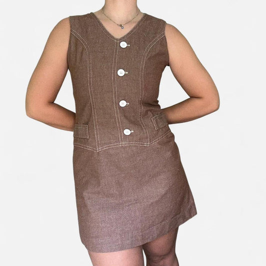 Brown Mini Dress