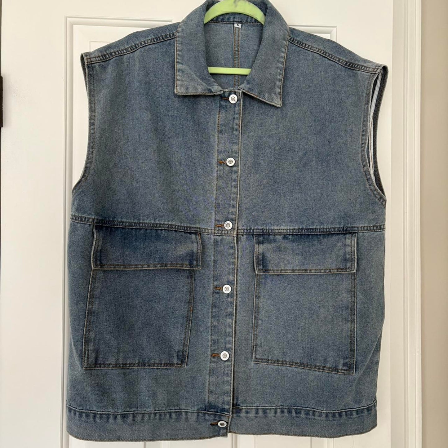 Oversized Denim Vest