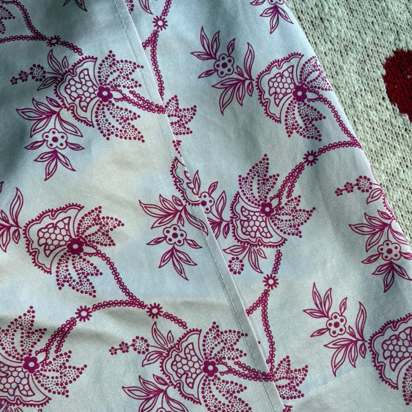Pink Floral Mini Skirt