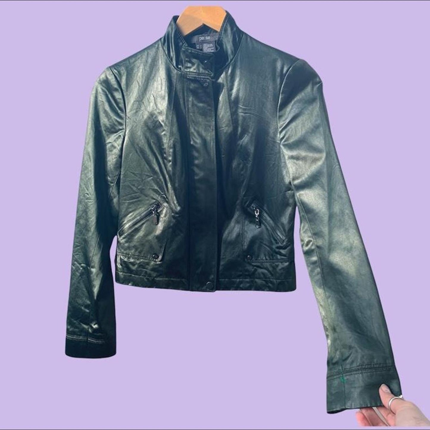 Silky Green Bomber Jacket