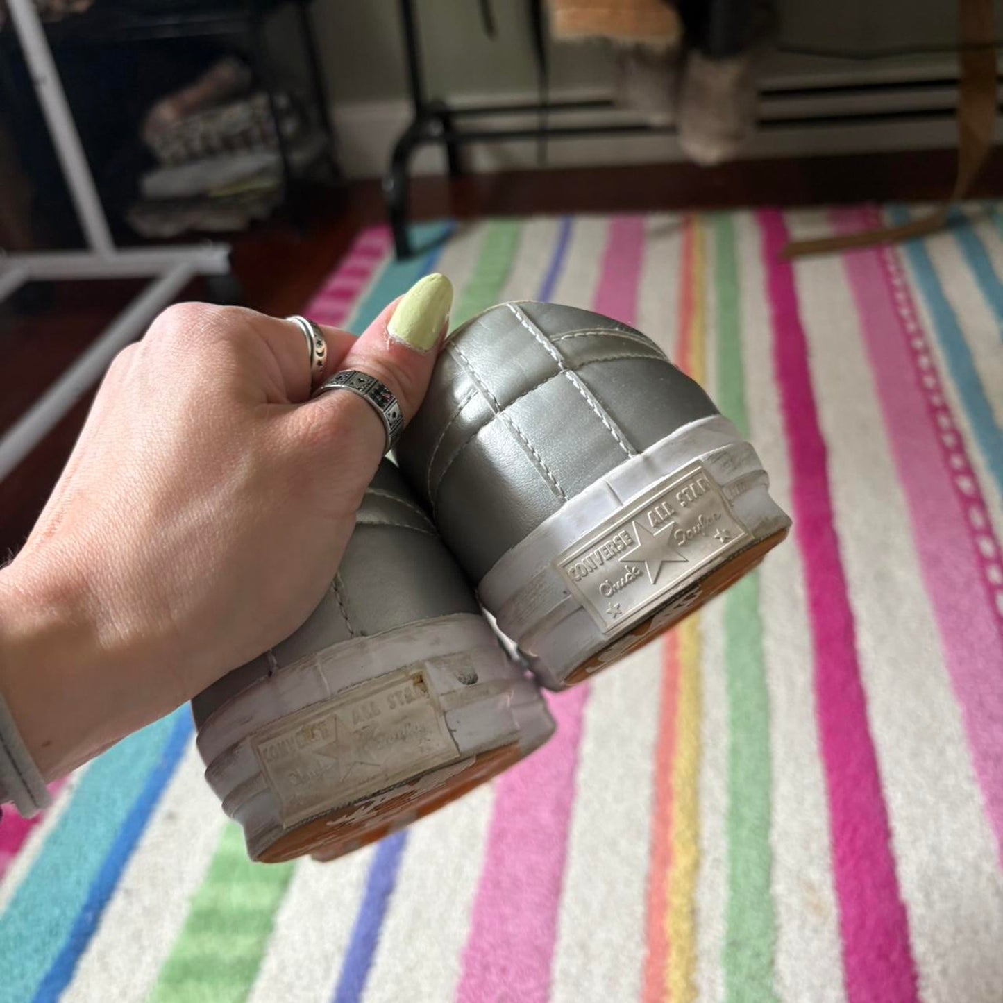 Silver Converse x Golf Le Fleur