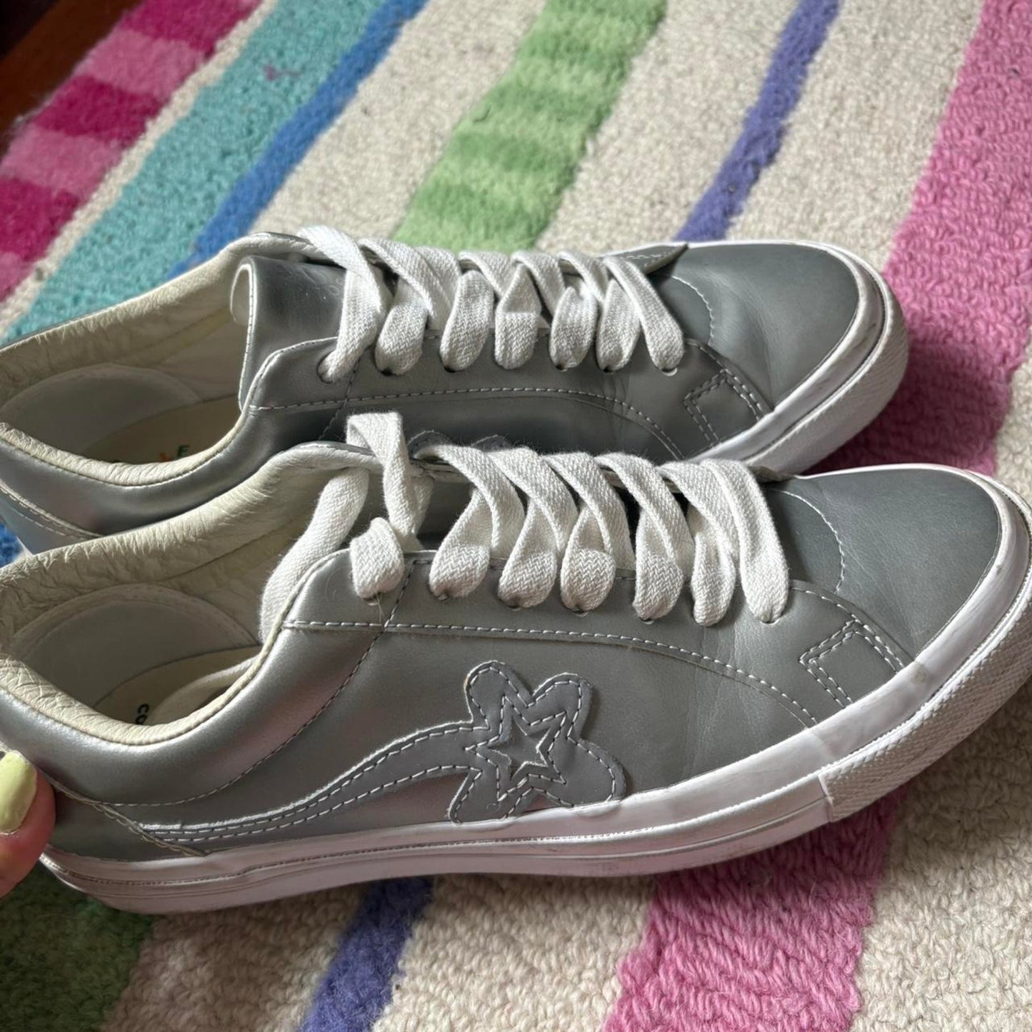 Silver Converse x Golf Le Fleur