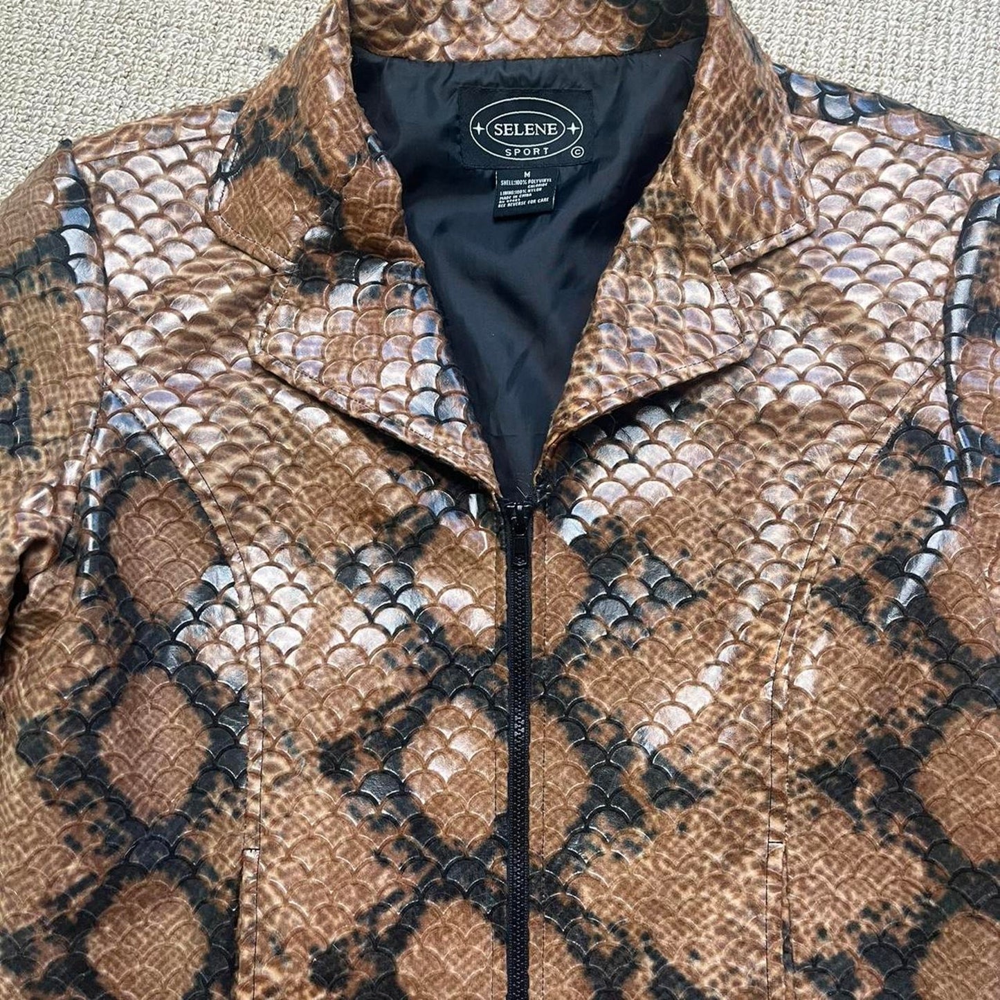 Snakeskin Print Blazer