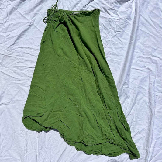 Asymmetrical Green Skirt