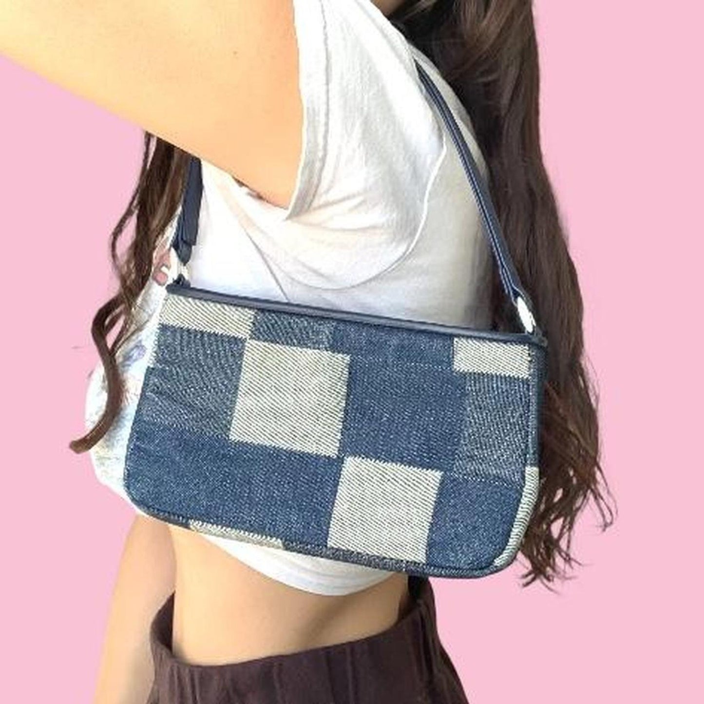Denim Patchwork Mini Bag