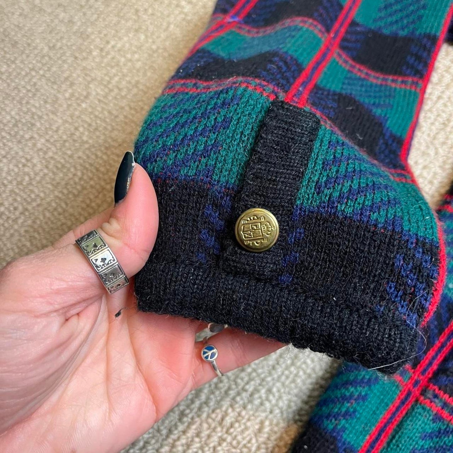 Plaid Cardigan