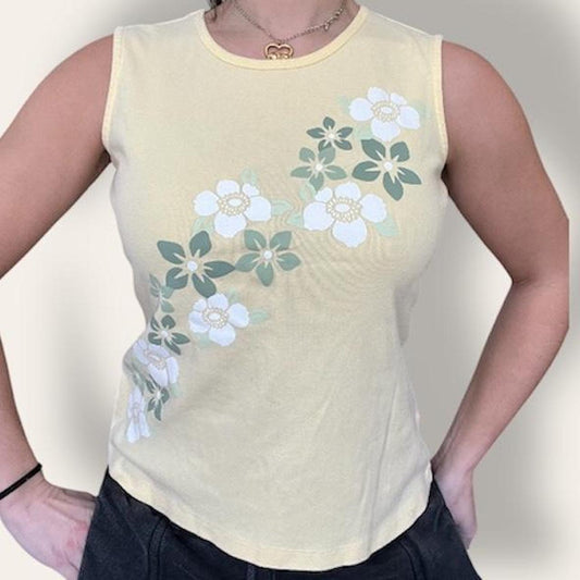 Yellow Floral Tank