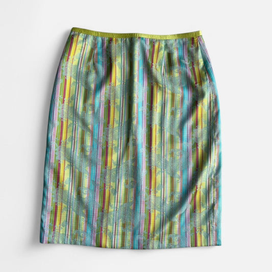 Floral Striped Skirt