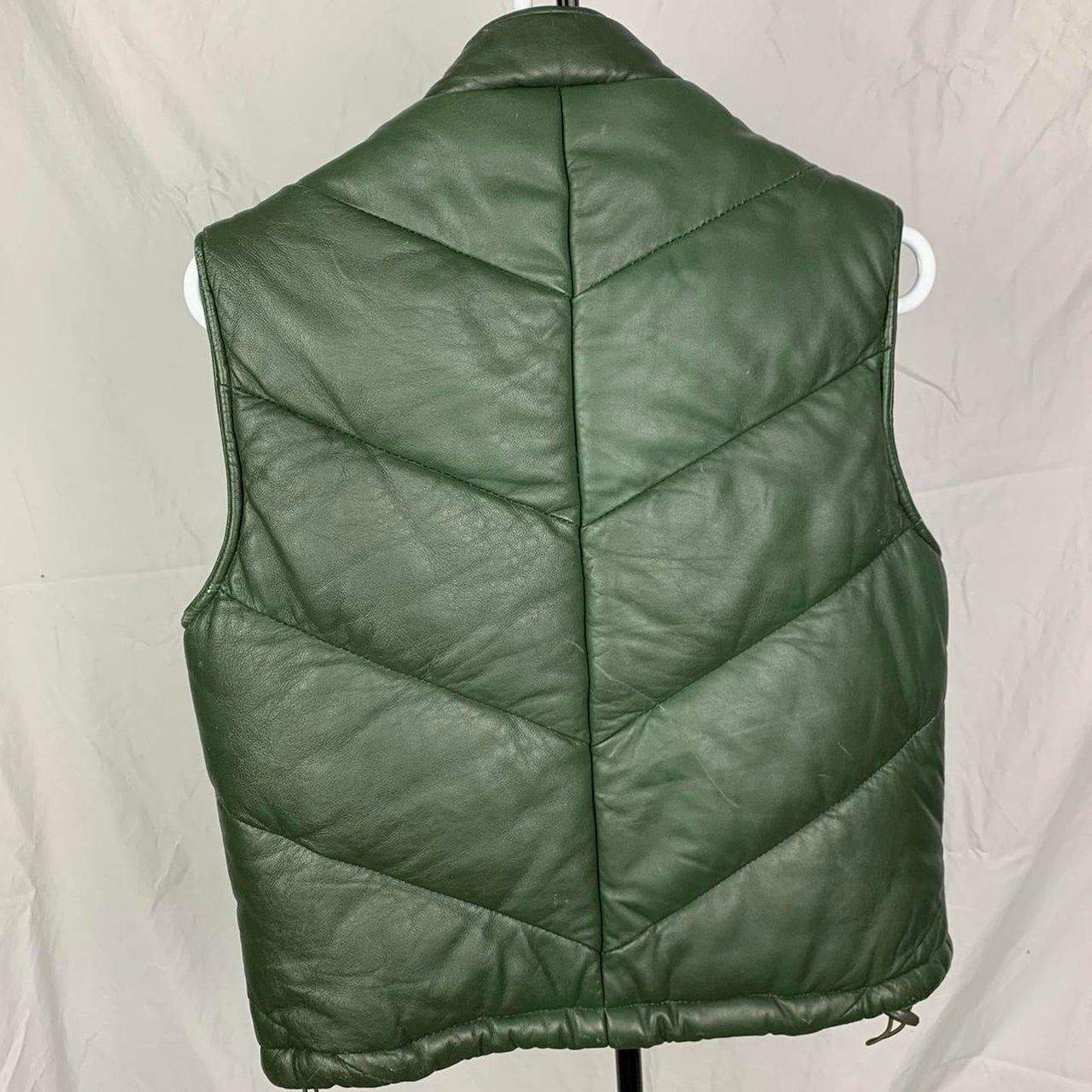 Leather Puffer Vest