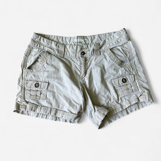 Beige Mini Shorts