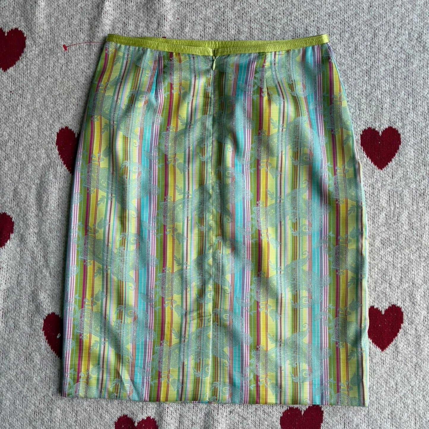 Floral Striped Skirt