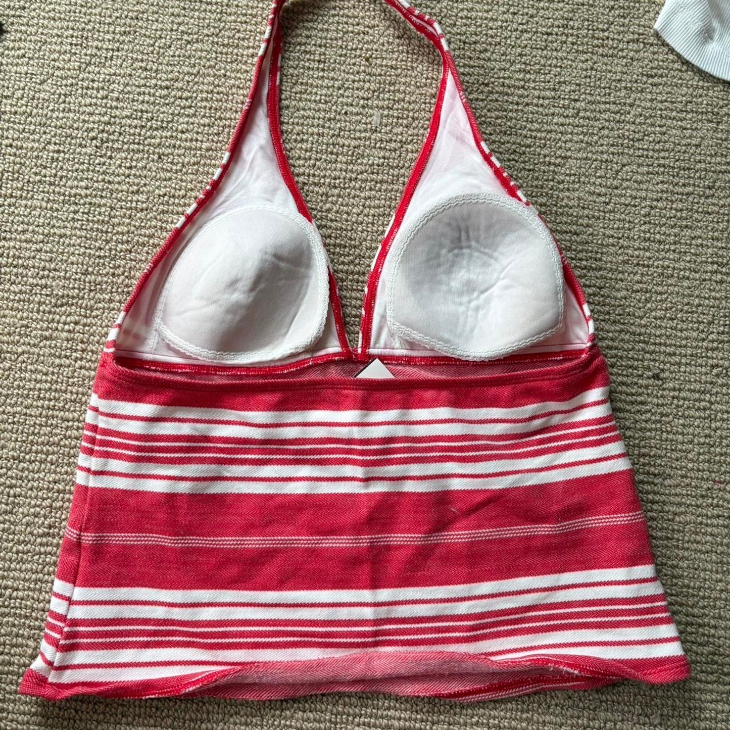 Striped halter top