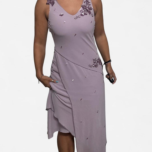Purple Beaded Dress