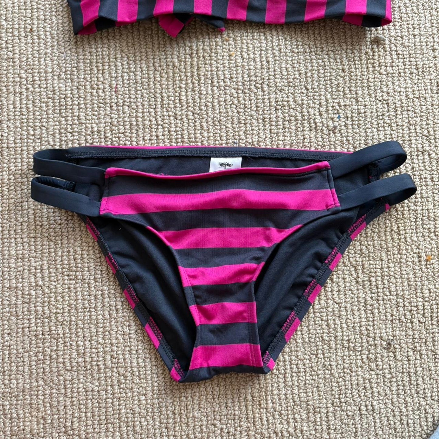 Pink Striped Bikini