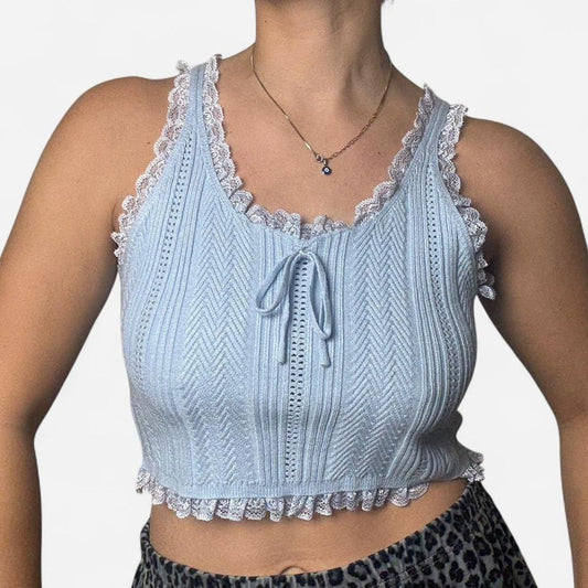 Blue Sweater Tank