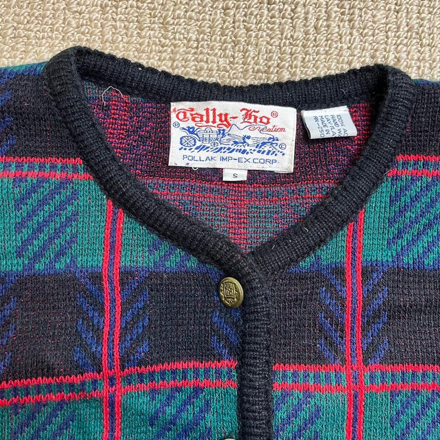Plaid Cardigan