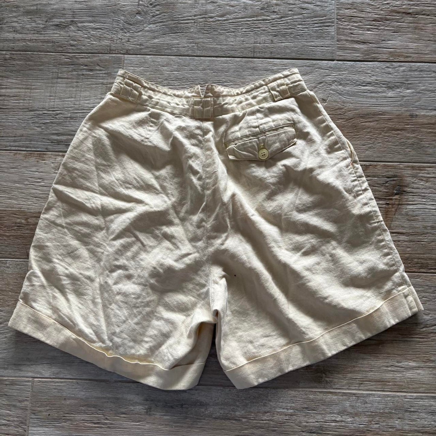 Yellow High Waisted Shorts