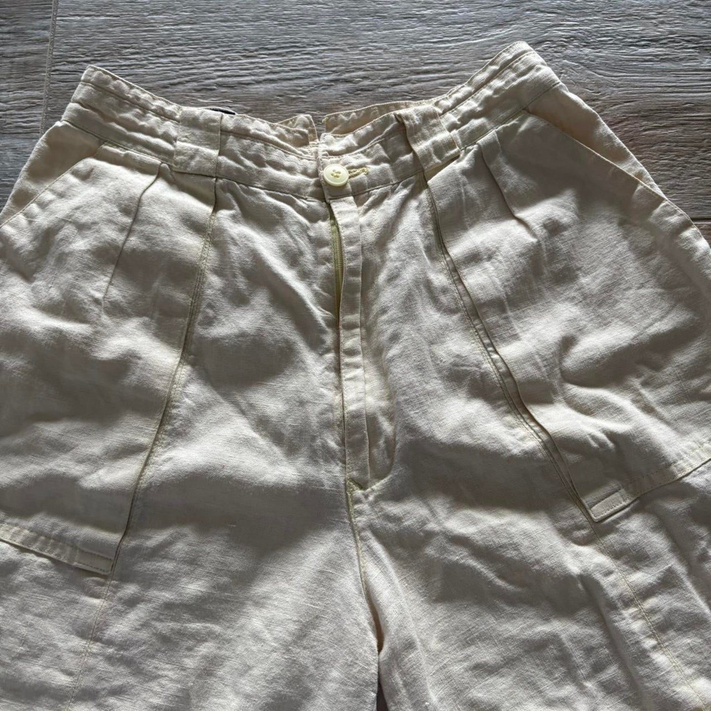 Yellow High Waisted Shorts