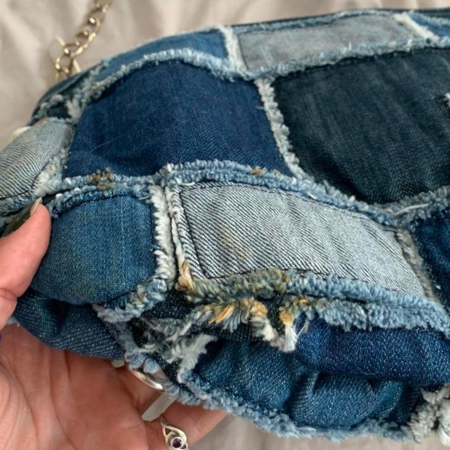 Patchwork Denim Bag