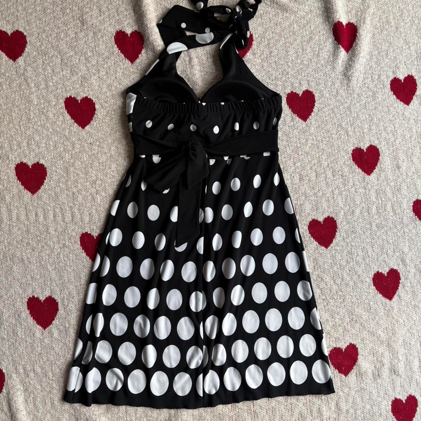 Polkadot Halter Mini Dress