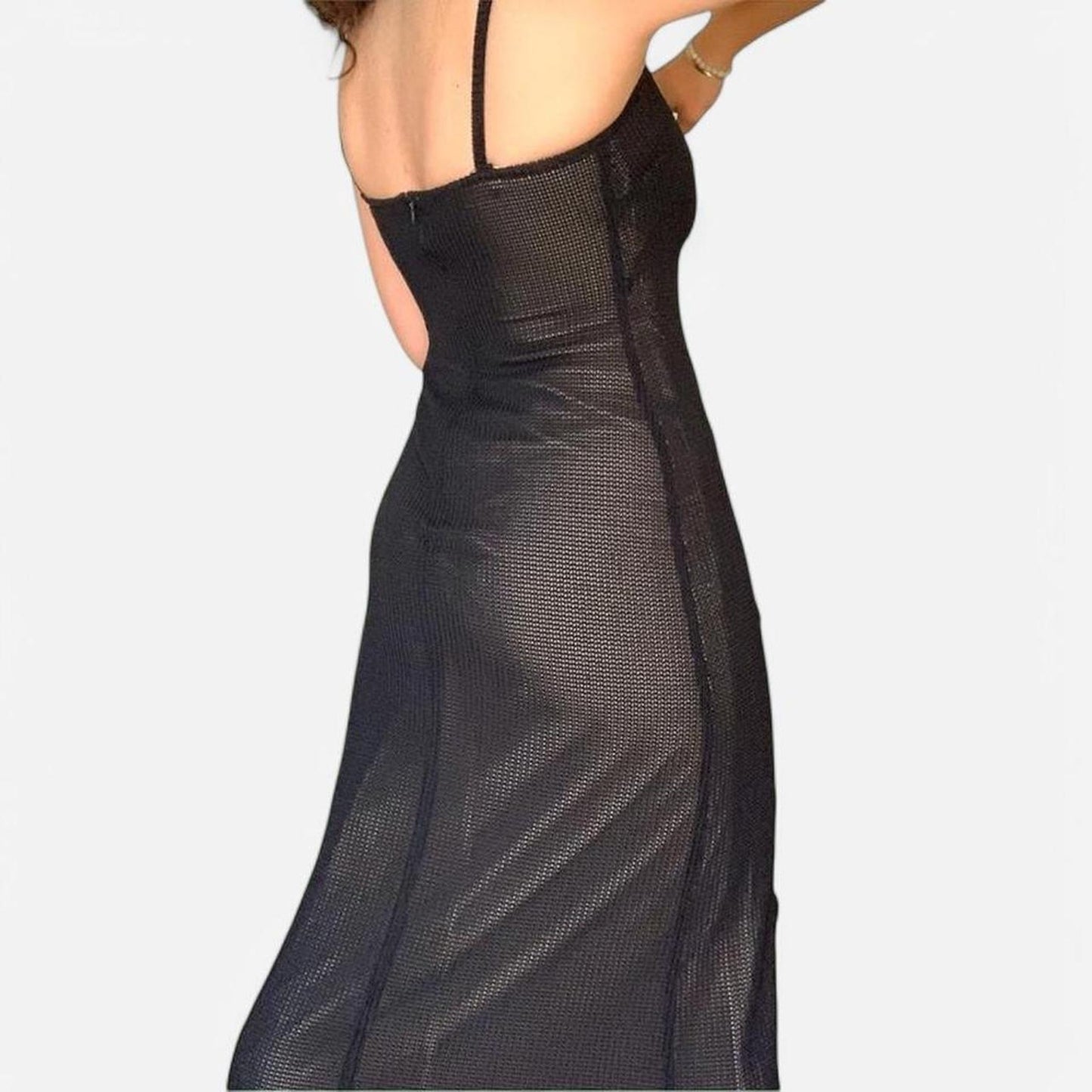 Black Mesh Dress